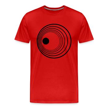 effet Doppler - T-shirt bio Premium Homme - rouge - Devant - Damien (186cm)
