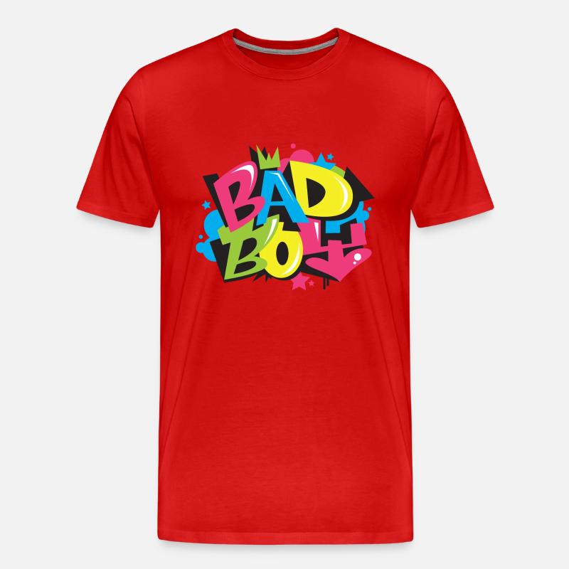 bad_boy - Männer Premium Bio T-Shirt - Rot