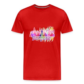 bangkok j - Men's Premium Organic T-Shirt - red - Front - Damien (186cm)