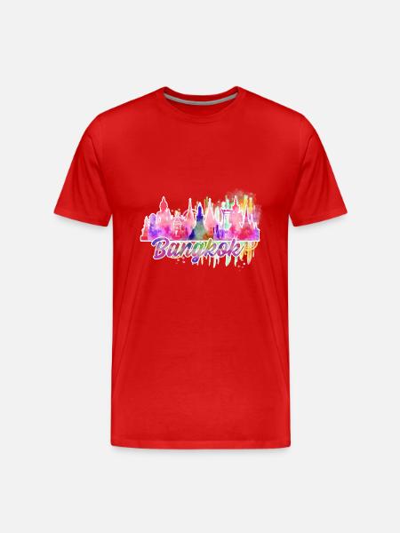 bangkok j - Men's Premium Organic T-Shirt - red