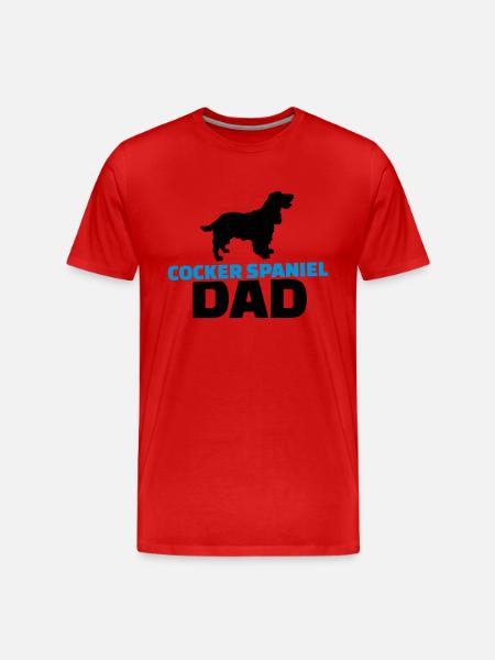 Cocker Spaniel - Männer Premium Bio T-Shirt - Rot