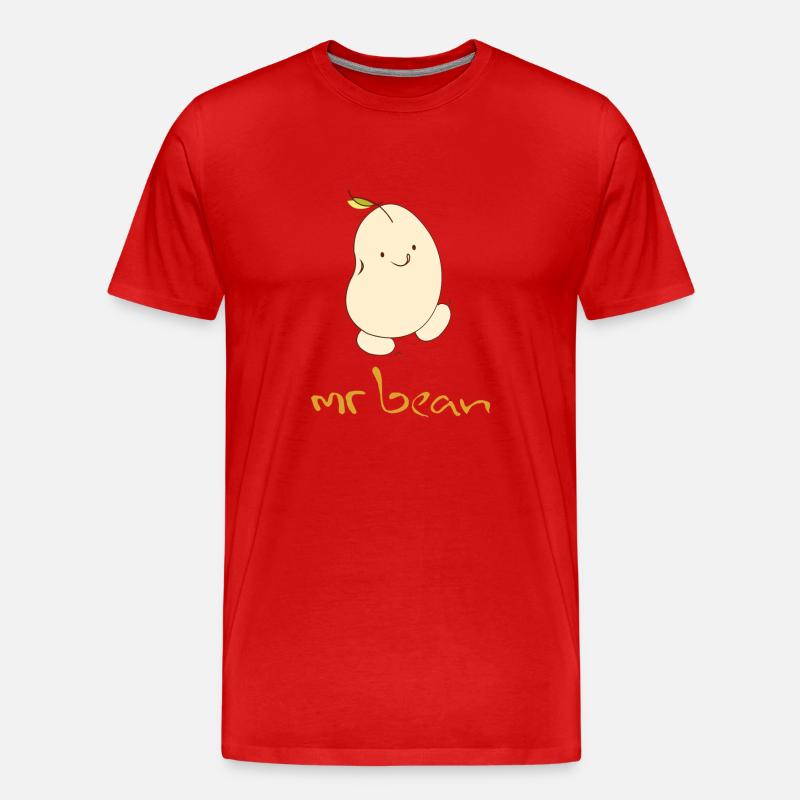 MR BEAN 38 F - Männer Premium Bio T-Shirt - Rot