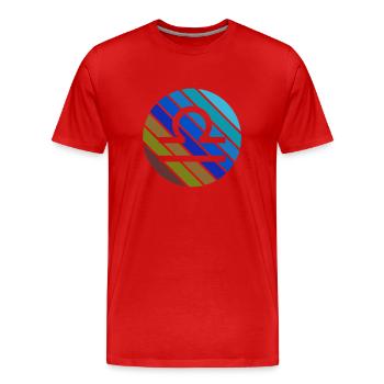 Sternzeichen Waage Horoskop Astrologie - Männer Premium Bio T-Shirt - Rot - Vorne - Damien (186cm)