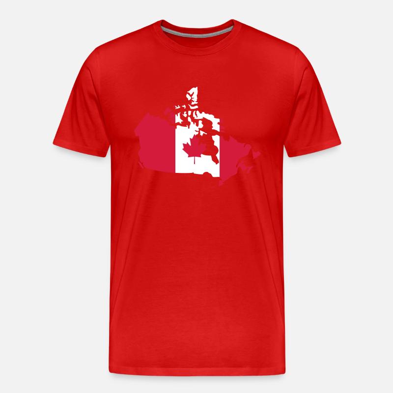 Kanada - Männer Premium Bio T-Shirt - Rot