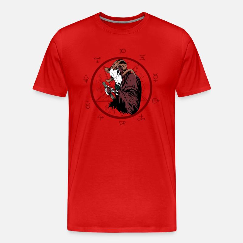 Alchemist der Hölle - Männer Premium Bio T-Shirt - Rot