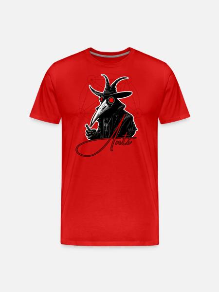 Anti Human Plague - Men's Premium Organic T-Shirt - red