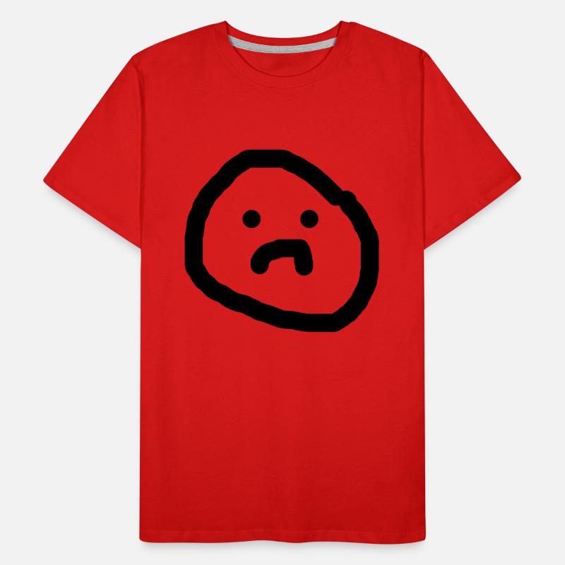 Sad face Men's Premium Organic T-Shirt
