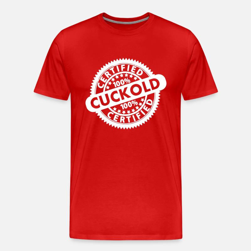 cuckold - Männer Premium Bio T-Shirt - Rot