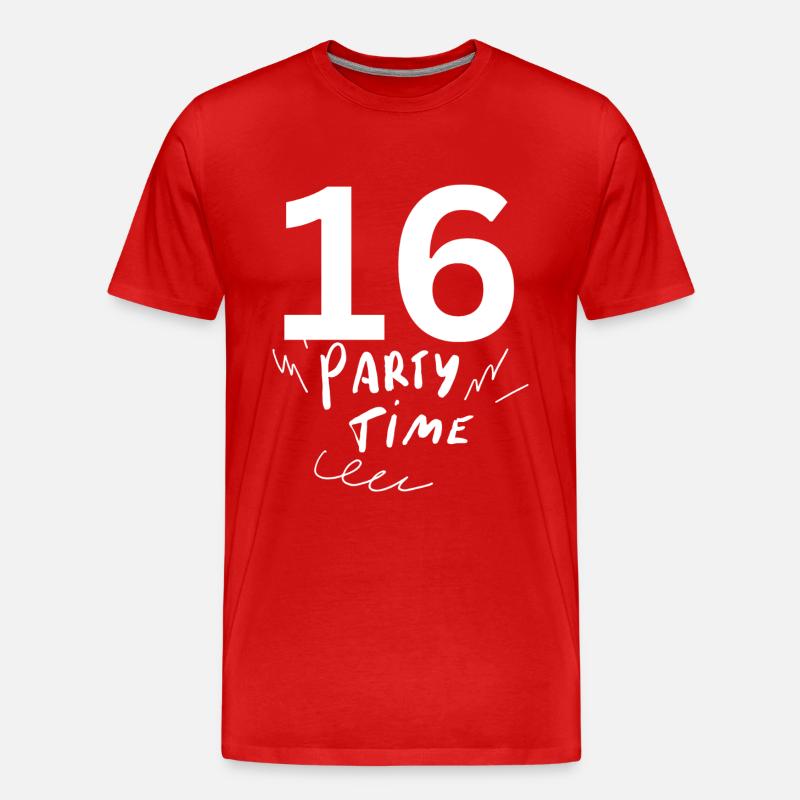 16 - Männer Premium Bio T-Shirt - Rot