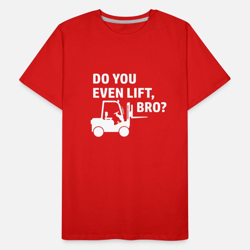 Gabelstapler Stapler Staplerfahrer Spruch Männer Premium Bio T-Shirt