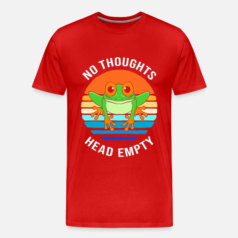 Frosch Laubfrosch - Männer Premium Bio T-Shirt - Rot
