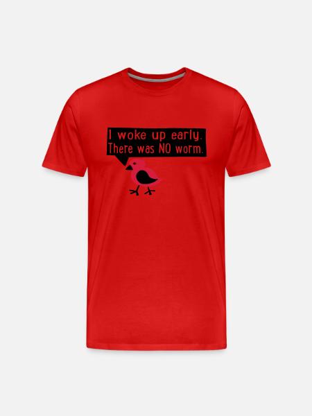 early bird - Men's Premium Organic T-Shirt - red