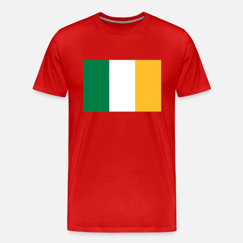 drapeau_irlande - Männer Premium Bio T-Shirt - Rot