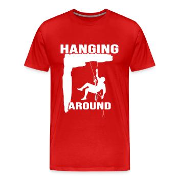 Climbing Bouldering Climbing Sports Climbing Rope - Men's Premium Organic T-Shirt - red - Front - Damien (186cm)