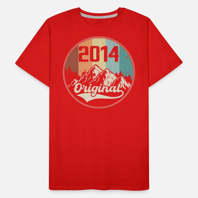 Original 2014 Geburtstagsgeschenk - 2014 Männer Premium Bio T-Shirt