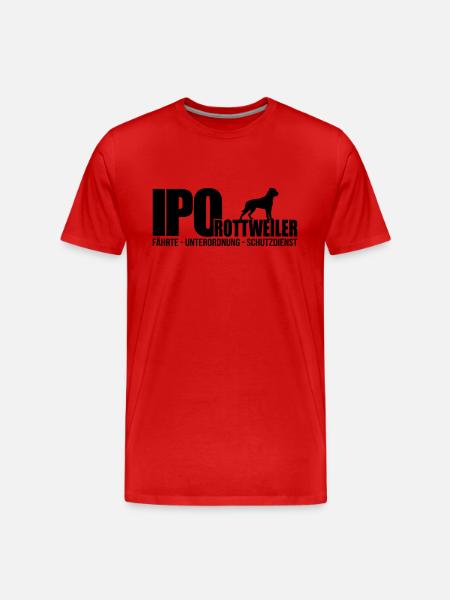 IPO ROTTWEILER - Männer Premium Bio T-Shirt - Rot