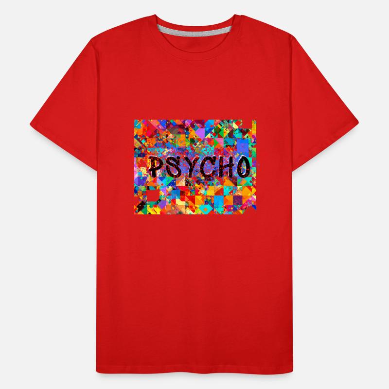 Pattern, Pop Art, Psycho, Psychedelic Men's Premium Organic T-Shirt