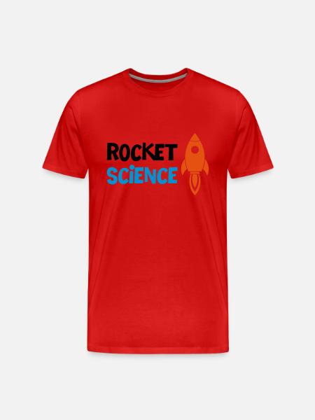 ROCKET SCIENCE / ROCKET SCIENCE - Men's Premium Organic T-Shirt - red