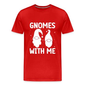 Gnome Costume Hommes Gnomes Avec Moi Gnome - T-shirt bio Premium Homme - rouge - Devant - Damien (186cm)