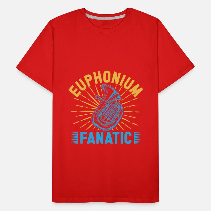 Euphonium Fanatic Baritone Marching Band Männer Premium Bio T-Shirt