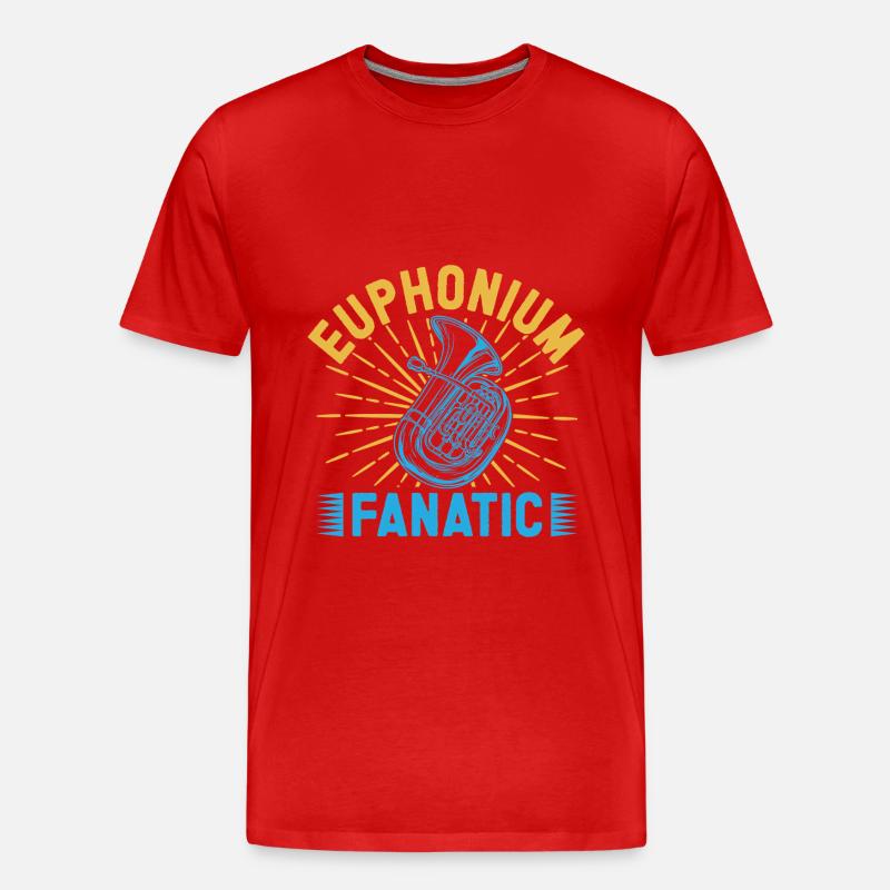 Euphonium Fanatic Baritone Marching Band - Männer Premium Bio T-Shirt - Rot