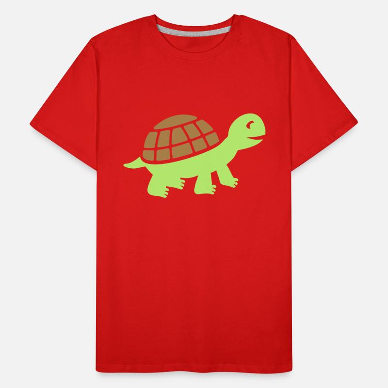 Niedliche Schildkröte Geschenk Männer Premium Bio T-Shirt