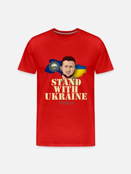 Ukraine New Hampshire Zelenskyj - Men's Premium Organic T-Shirt - red
