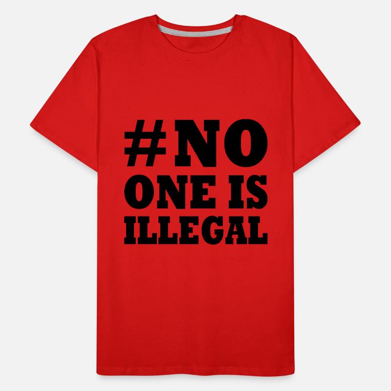 no one is illegal T-shirt bio Premium Homme