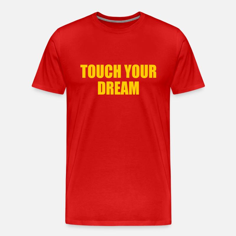 touch your dream - Männer Premium Bio T-Shirt - Rot