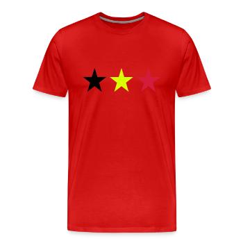Belgien - Männer Premium Bio T-Shirt - Rot - Vorne - Damien (186cm)