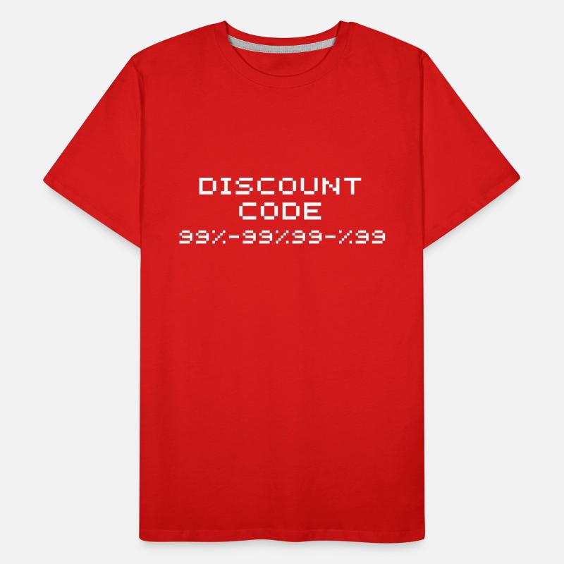 Discount code/discount code 99 Men's Premium Organic T-Shirt