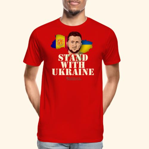 Ukraine Andorra - Männer Premium Bio T-Shirt