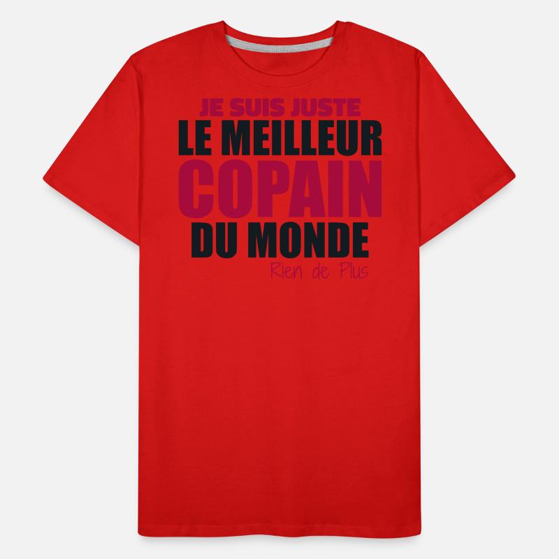 Ich bin einfach der beste Freund der Welt Männer Premium Bio T-Shirt