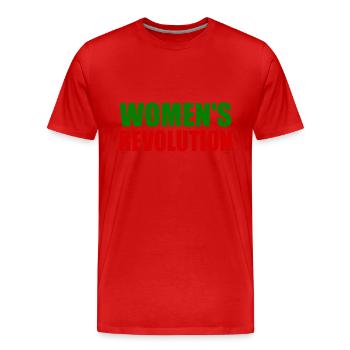Womens revolution - Männer Premium Bio T-Shirt - Rot - Vorne - Damien (186cm)