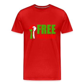 Free palestine - Männer Premium Bio T-Shirt - Rot - Vorne - Damien (186cm)