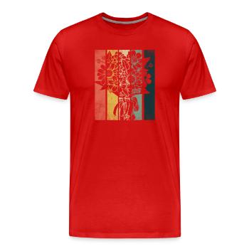 Marguerites Daisy Summer Daisies Flower Garden - Men's Premium Organic T-Shirt - red - Front - Damien (186cm)