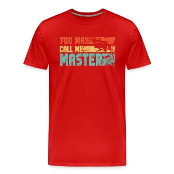 Call Me Master Graduation School College Degree - Männer Premium Bio T-Shirt - Rot - Vorne - Damien (186cm)
