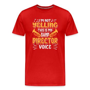 Directeur de la fanfare - T-shirt bio Premium Homme - rouge - Devant - Damien (186cm)