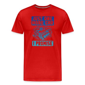 Just One More Car Part I Promise - Men's Premium Organic T-Shirt - red - Front - Damien (186cm)