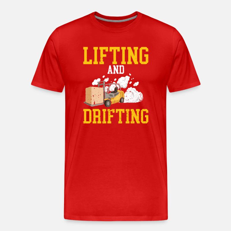 Staplerfahrer Gabelstaplerfahrer - Männer Premium Bio T-Shirt - Rot