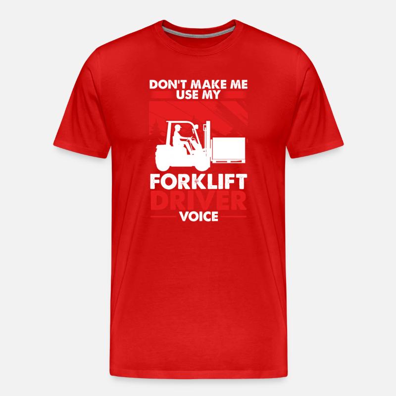 Staplerfahrer Gabelstaplerfahrer Geschenk - Männer Premium Bio T-Shirt - Rot