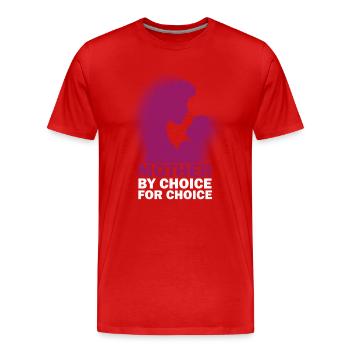 Mère par choix Pour Choix Pro Choice Féministe - T-shirt bio Premium Homme - rouge - Devant - Damien (186cm)