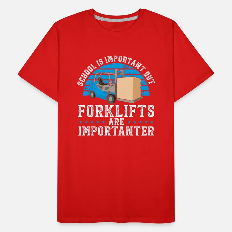 Forklift Driver Gift Men's Premium Organic T-Shirt