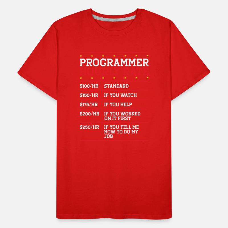 Programmierer Coder Code Computer Männer Premium Bio T-Shirt