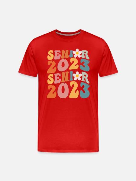 Senior 2023 - T-shirt bio Premium Homme - rouge