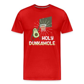 Holy Dunkamole Basketball Streetball Avocat - T-shirt bio Premium Homme - rouge - Devant - Damien (186cm)