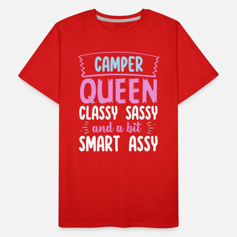 Camper Queen Classy Sassy And A Bit Smart Assy Men's Premium Organic T-Shirt