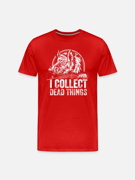 I Collect Dead Things - Men's Premium Organic T-Shirt - red