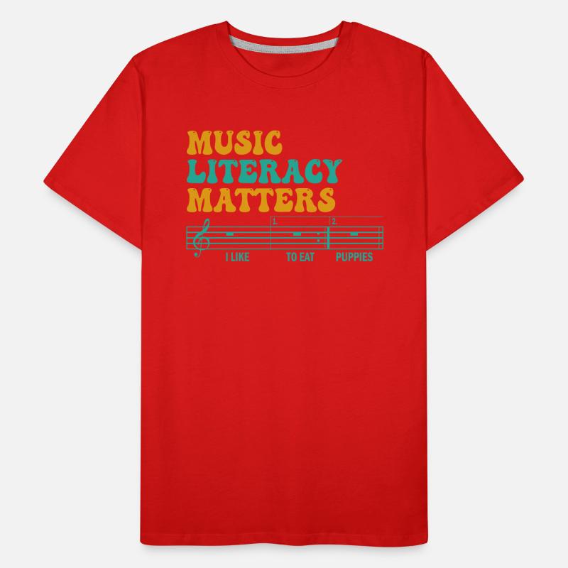 Musikkompetenz ist wichtig Männer Premium Bio T-Shirt