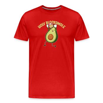Holy Blockamole Volleyball Avocat - T-shirt bio Premium Homme - rouge - Devant - Damien (186cm)